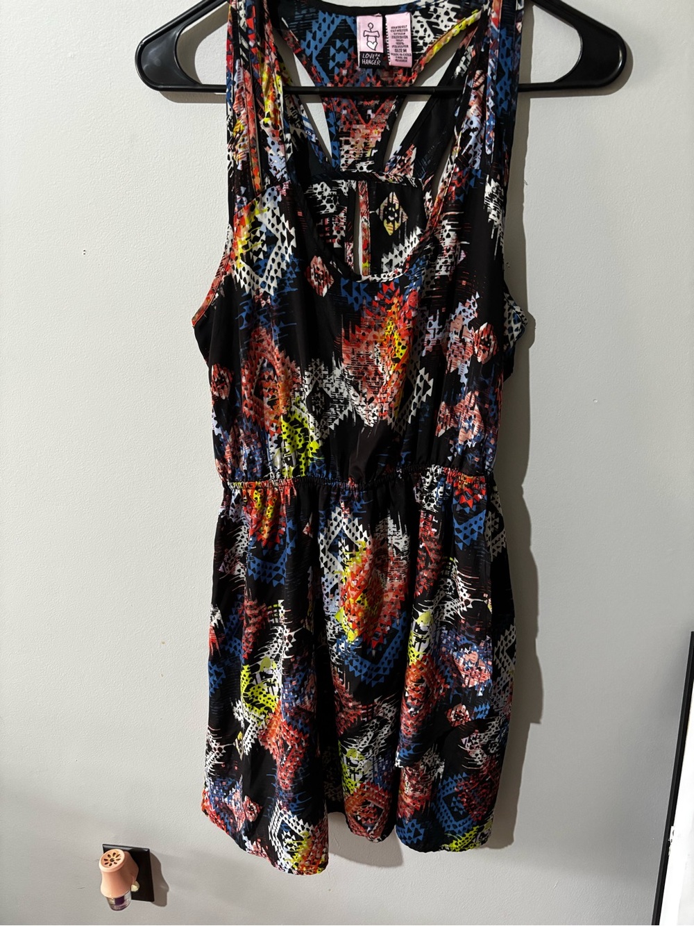 Colorful Abstract Print Sleeveless dress